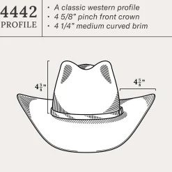 Acoustic 6X Pinch Front Cowboy Hat