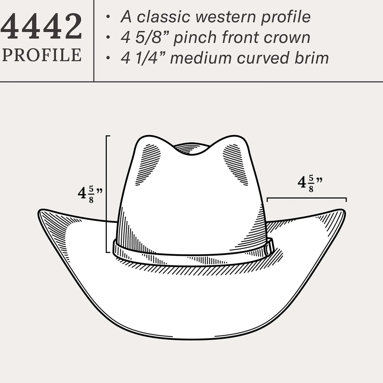 Acoustic 6X Pinch Front Cowboy Hat