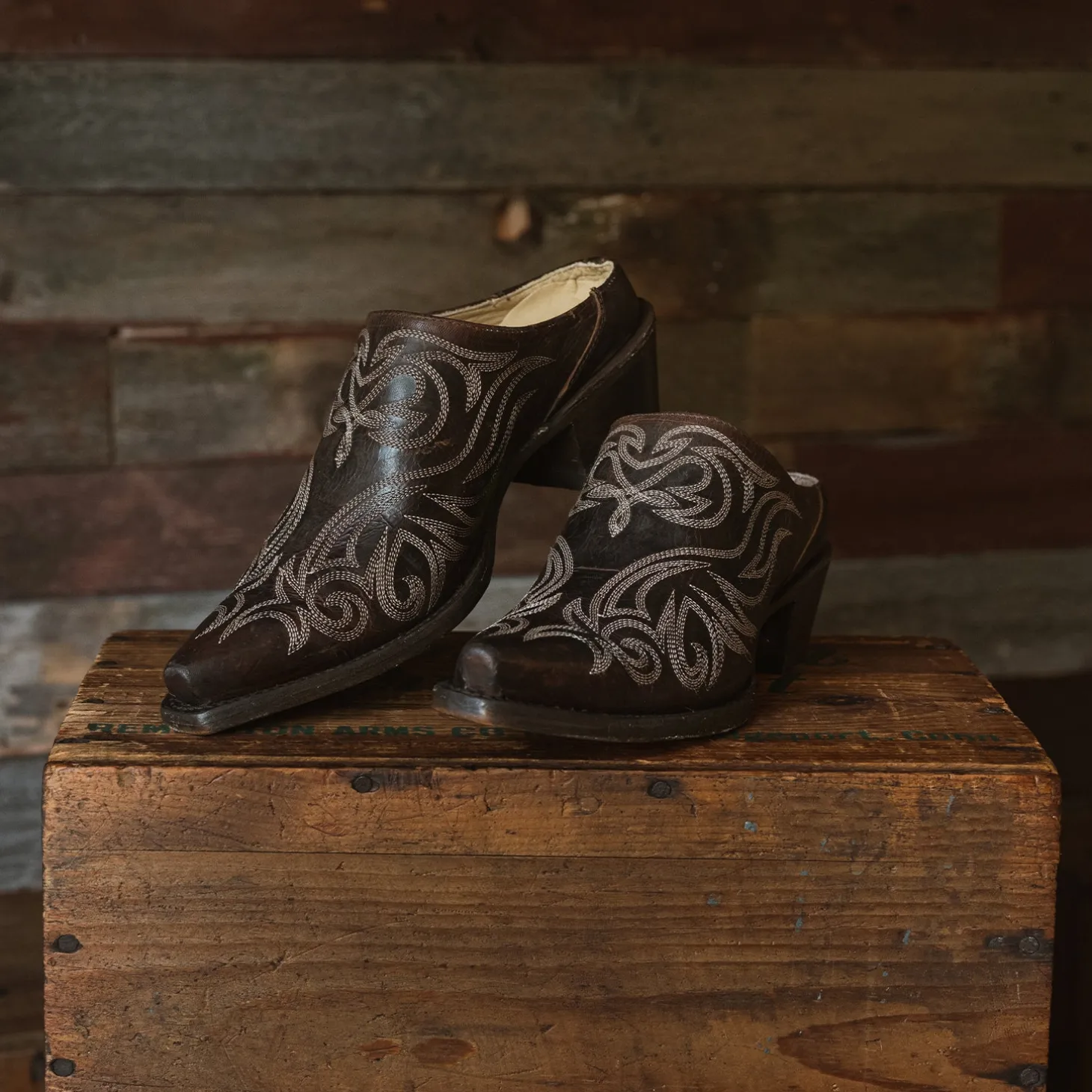 Adley Vintage Finished Leather Mules