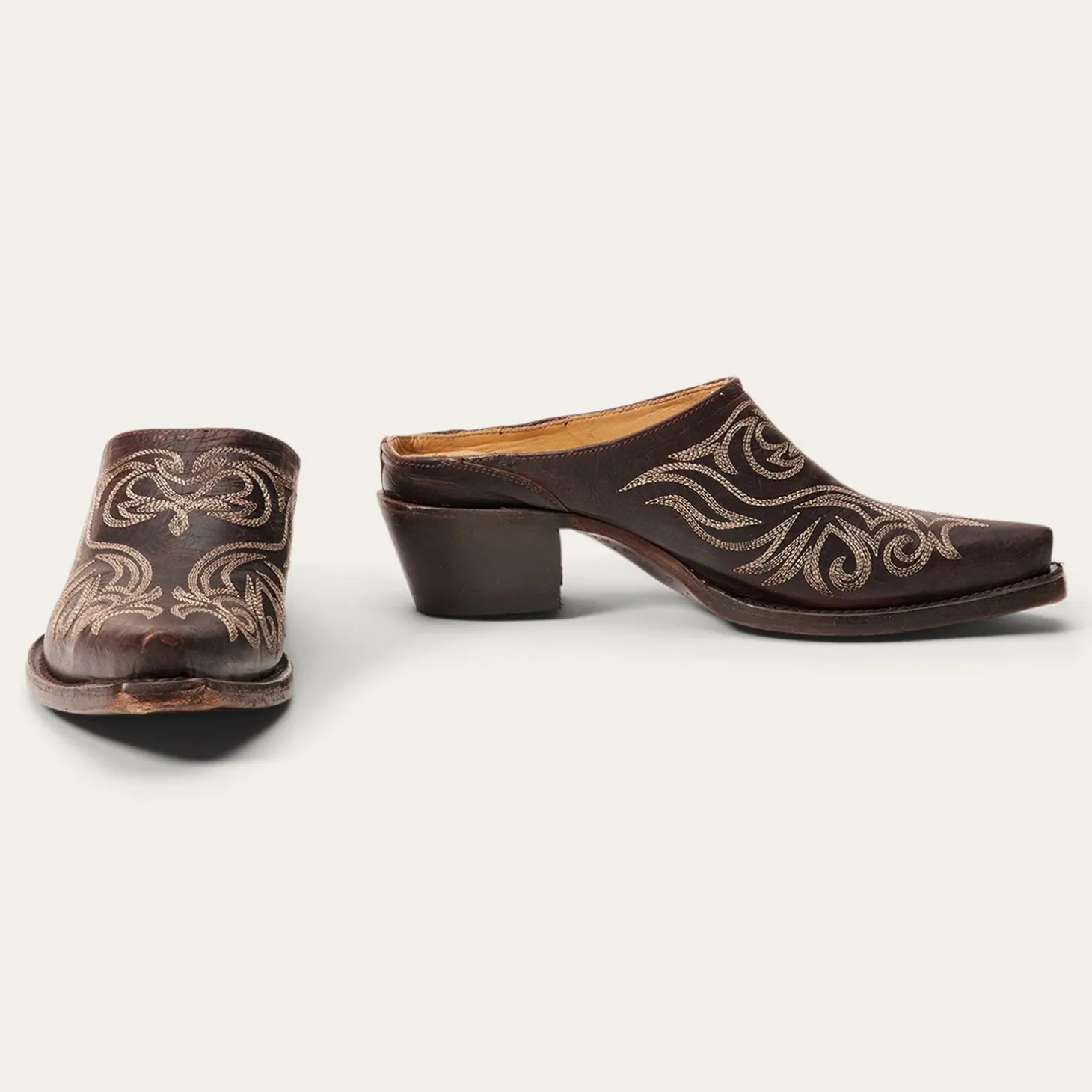 Adley Vintage Finished Leather Mules
