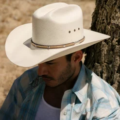 Angus 10X Straw Cowboy Hat