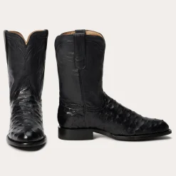 Austin Ostrich Roper Boots