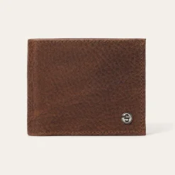 Bison Leather Stetson Rivet Bi-Fold Wallet