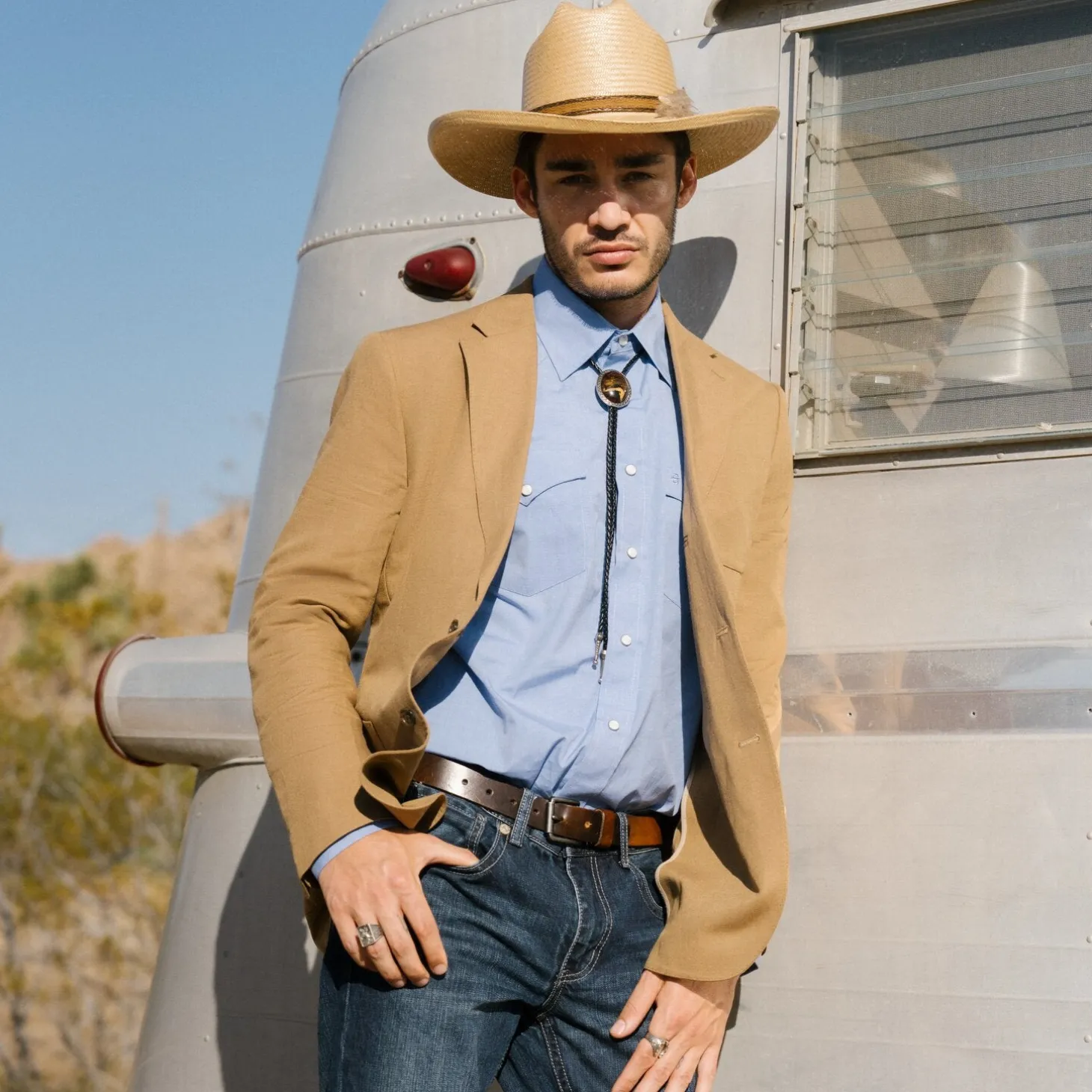 Blue End On End Solid Shirt
