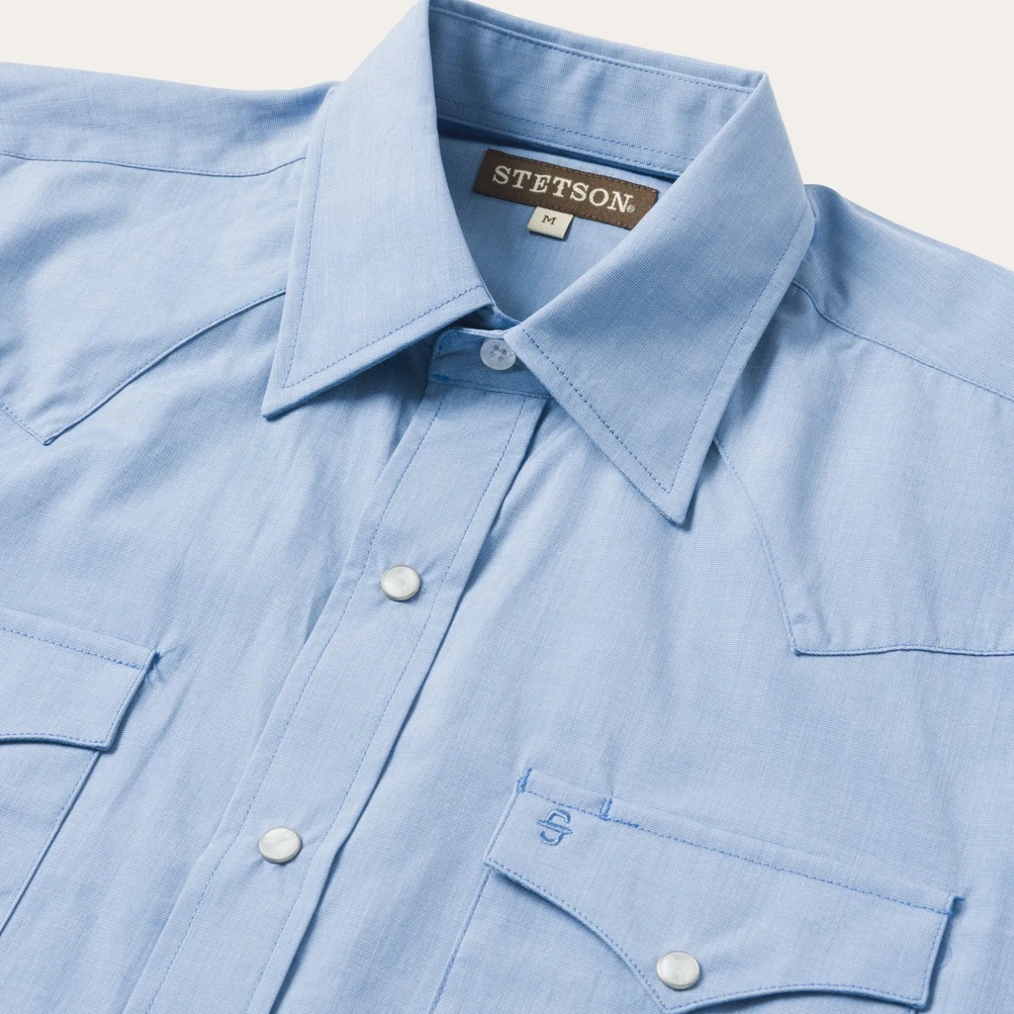 Blue End On End Solid Shirt