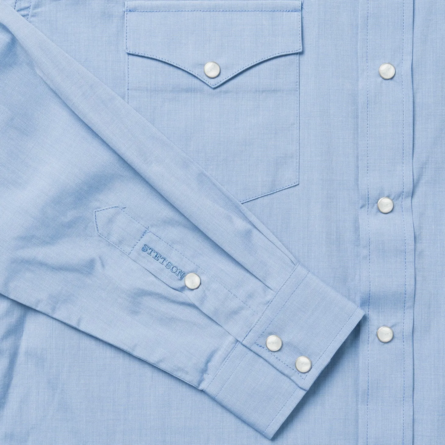 Blue End On End Solid Shirt