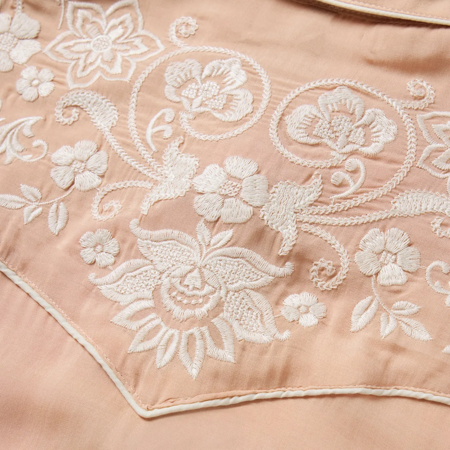 Blush Embroidered Western Shirt
