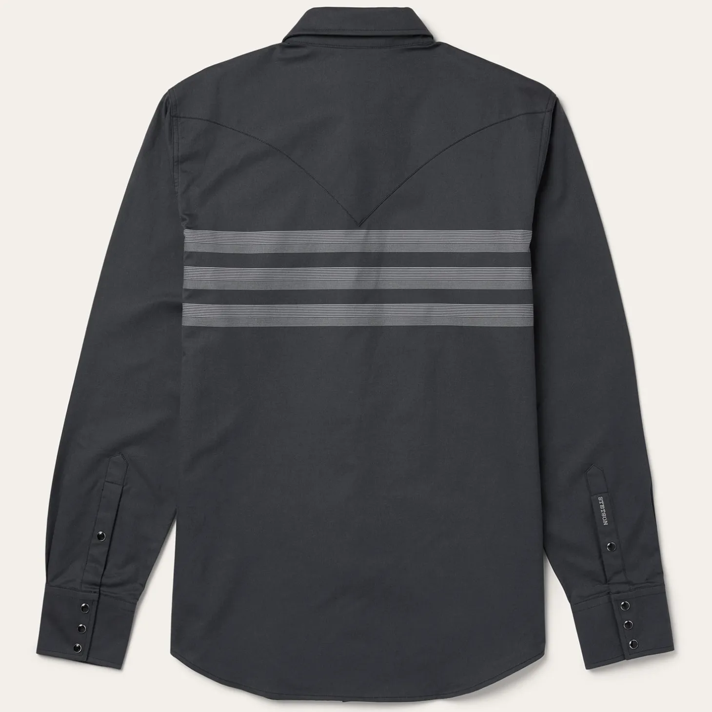 Border Stripe Twill Western Shirt