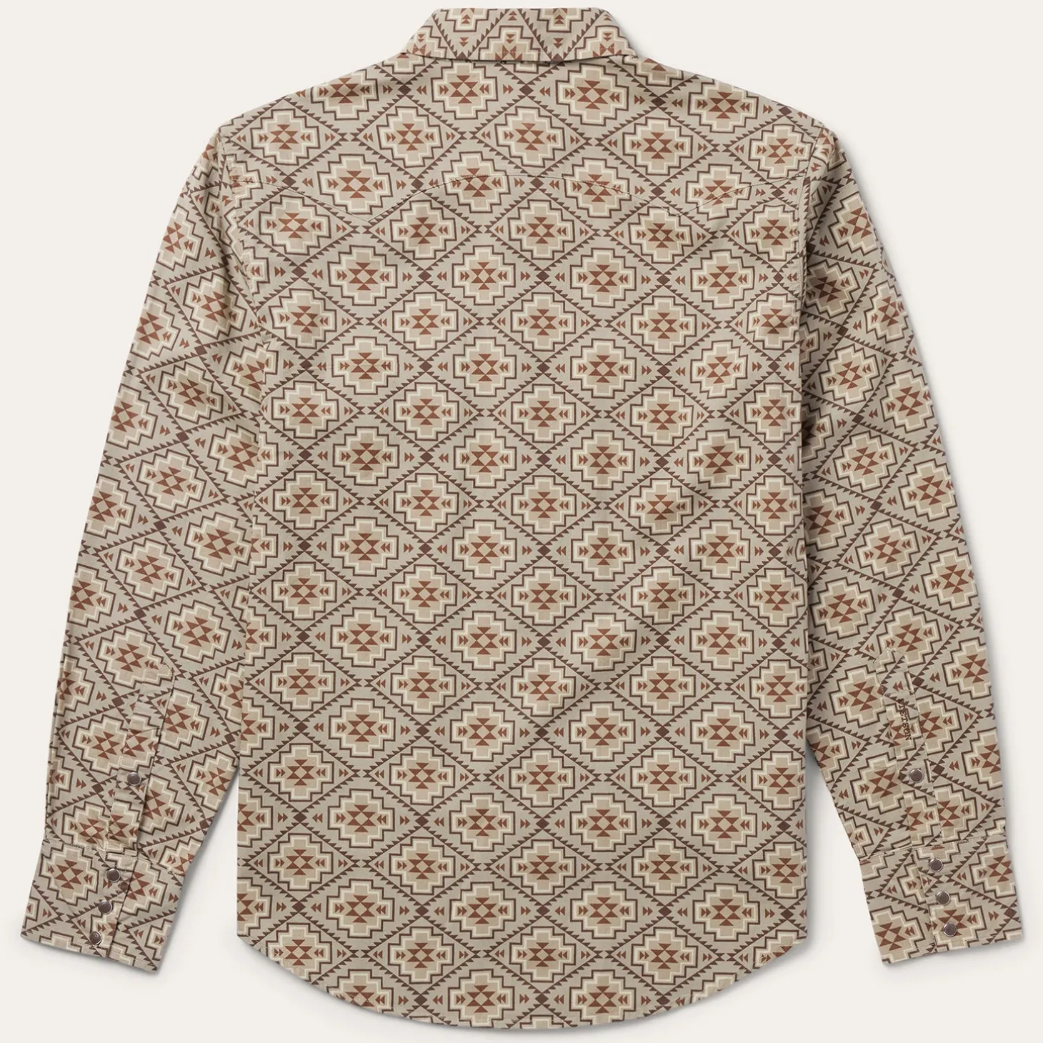Brown Aztec Poplin Western Shirt
