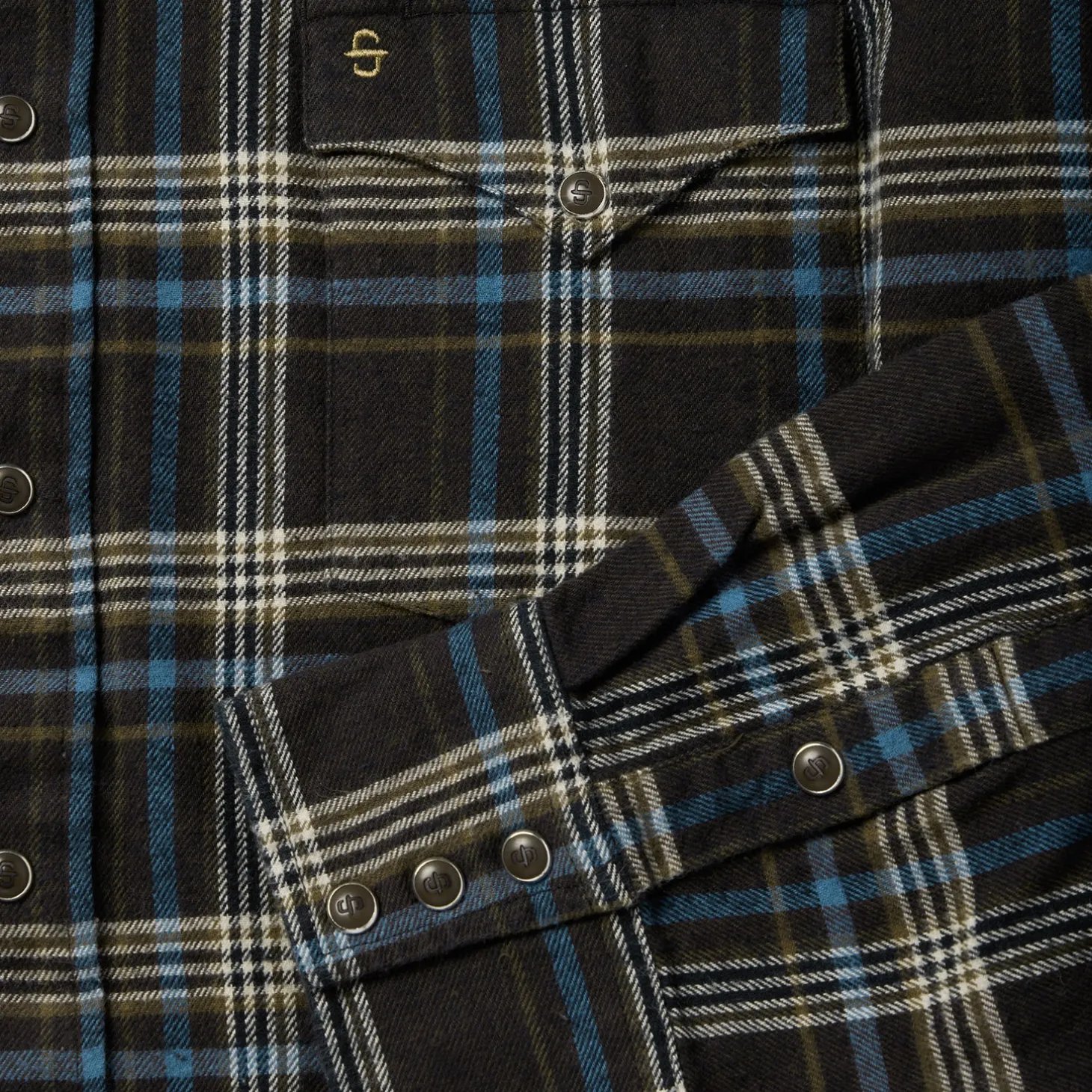 Brown Plaid Flannel Western Shirt