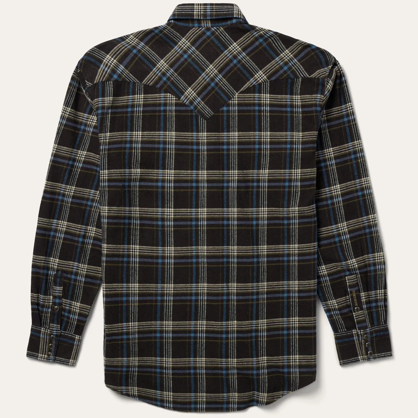 Brown Plaid Flannel Western Shirt