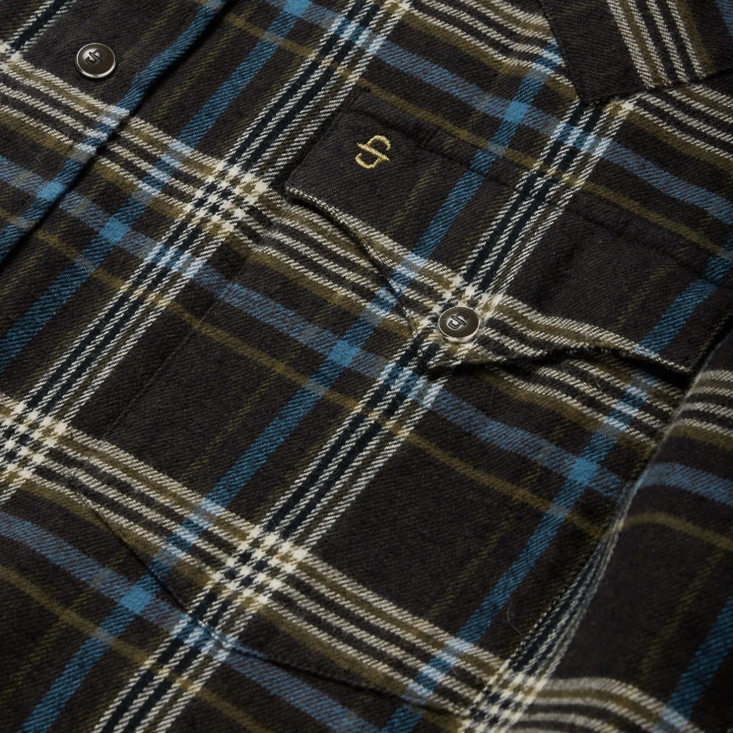 Brown Plaid Flannel Western Shirt