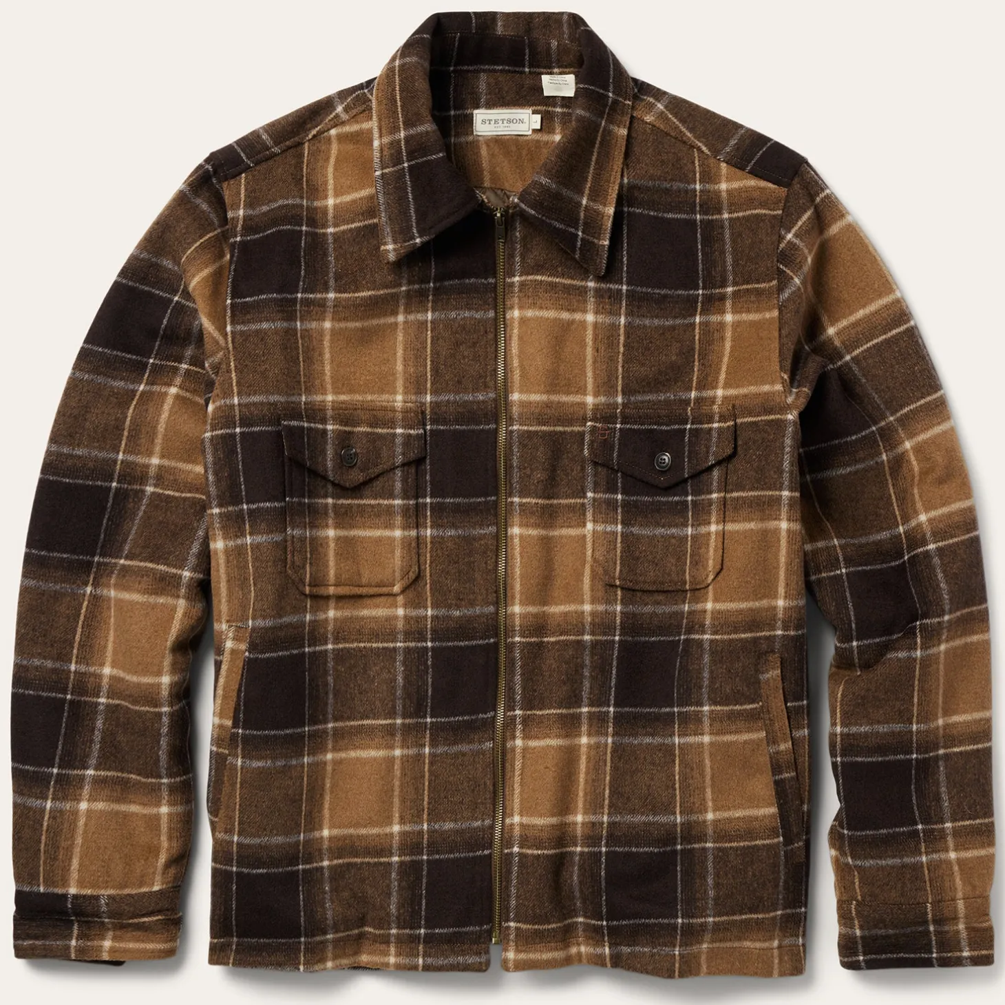 Brown Plaid Western Coat