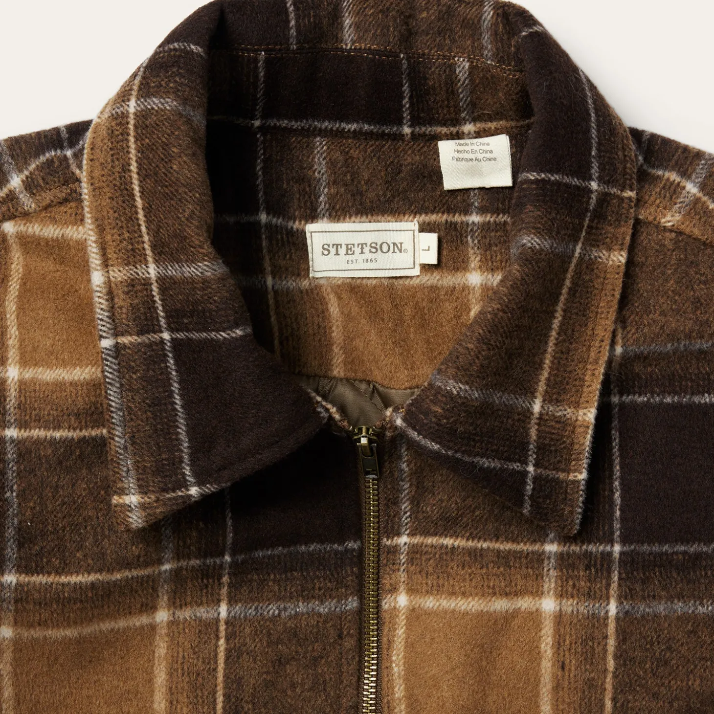 Brown Plaid Western Coat