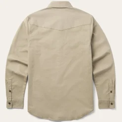 Brushed Twill Lined Shirt Jacket