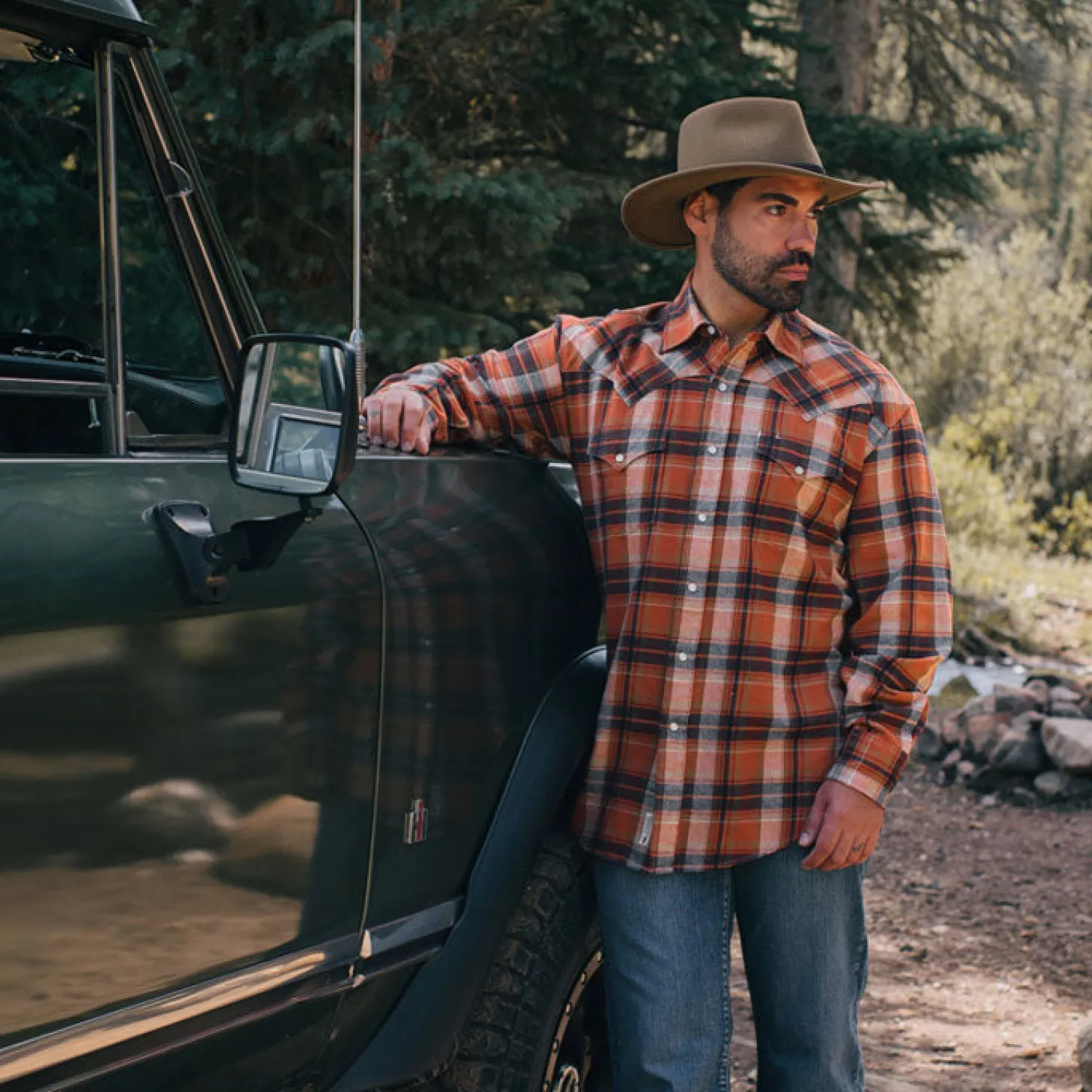 Brushed Twill Plaid Shirt