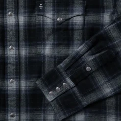 Brushed Twill Plaid Western Shirt