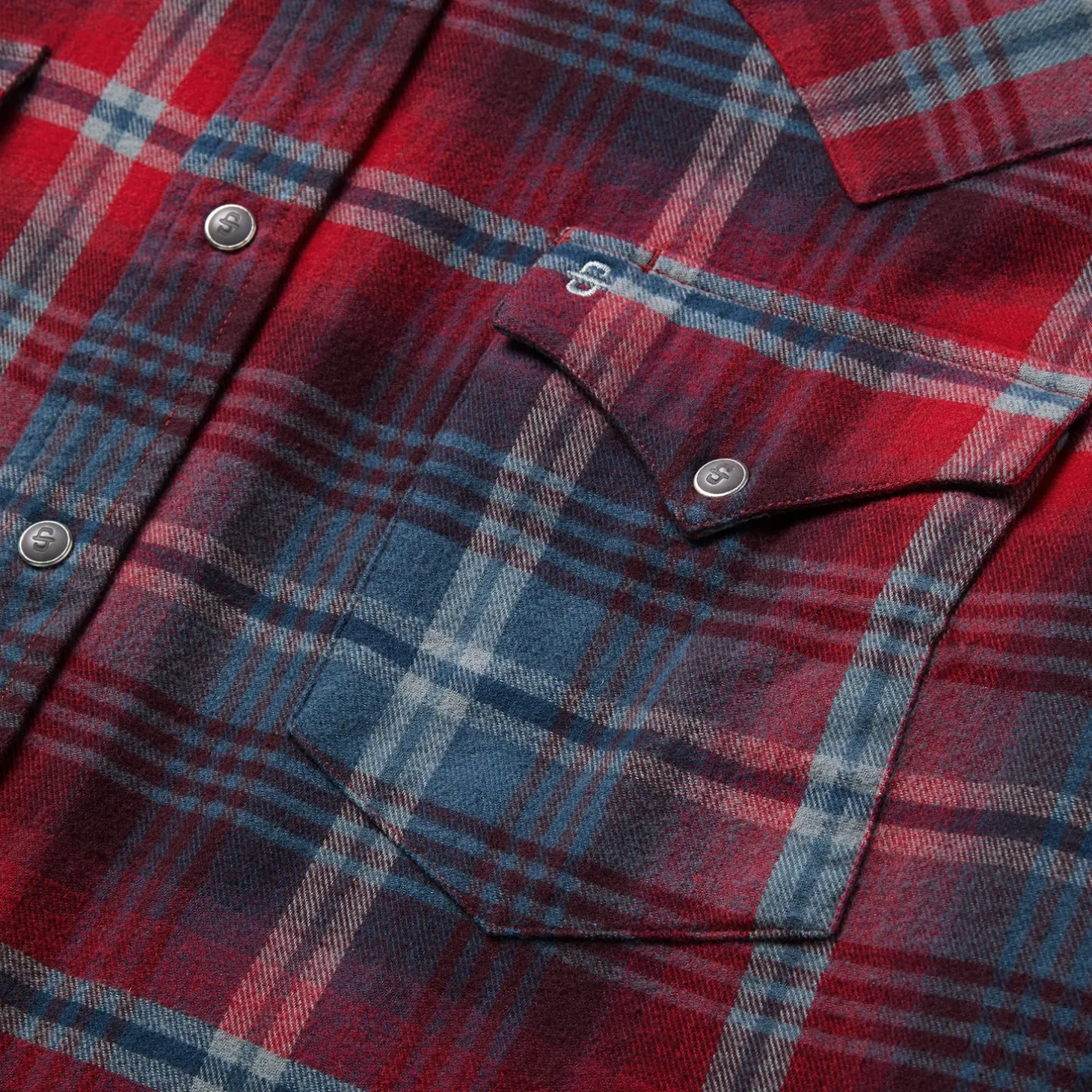 Brushed Twill Plaid Western Shirt