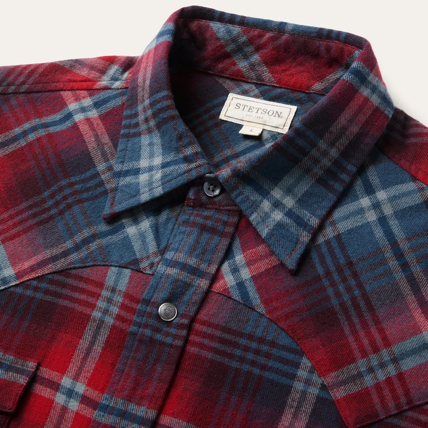 Brushed Twill Plaid Western Shirt