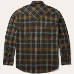 Brushed Twill Plaid Western Shirt