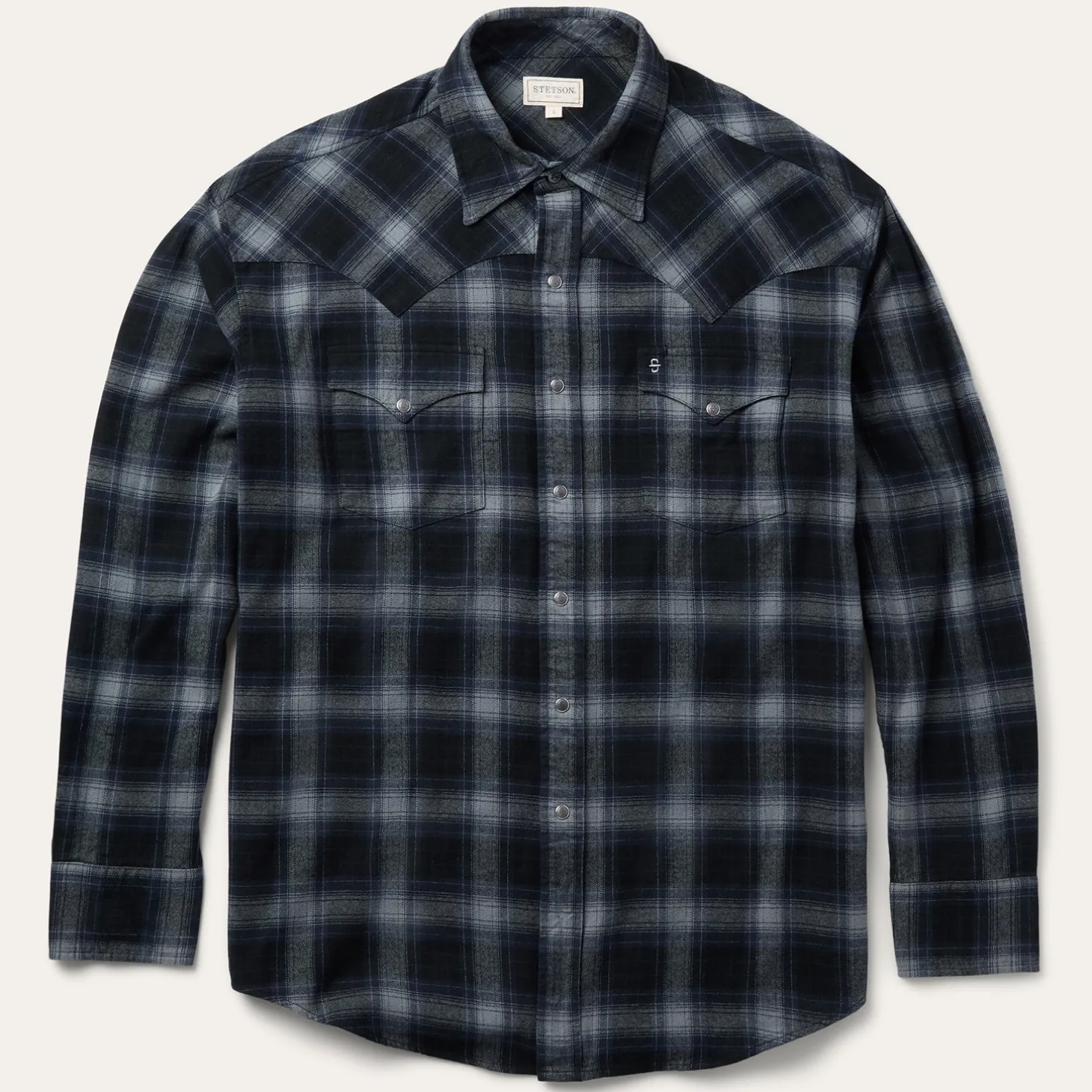 Brushed Twill Plaid Western Shirt