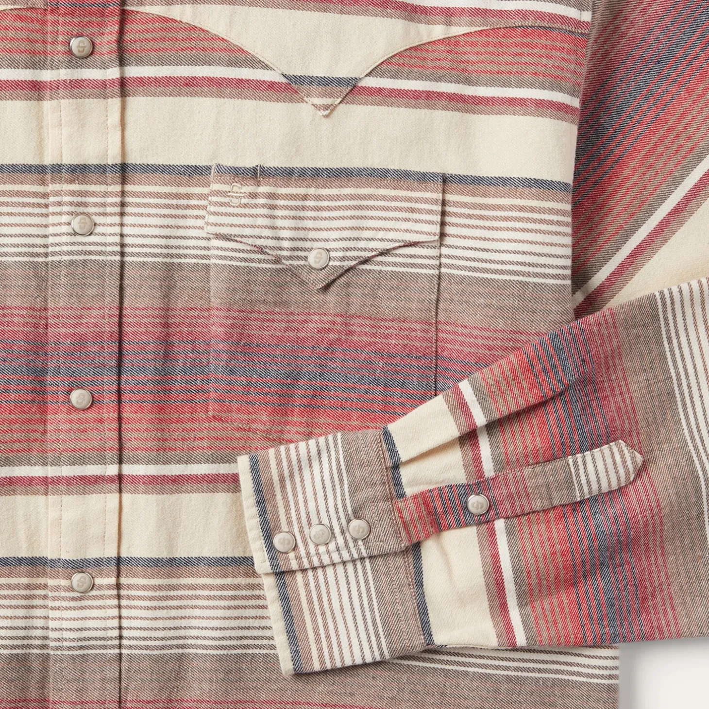 Brushed Twill Striped Shirt