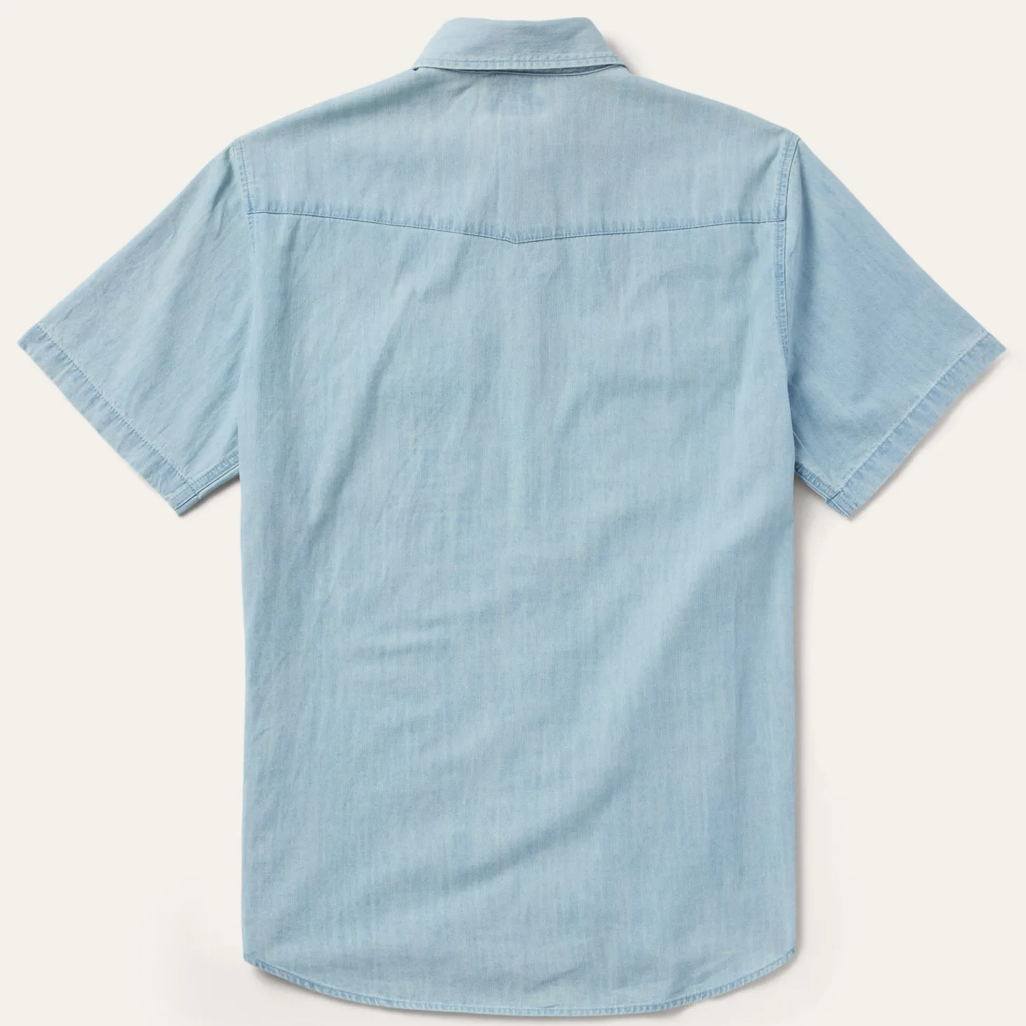 Chambray Oxford Short Sleeve Western Shirt