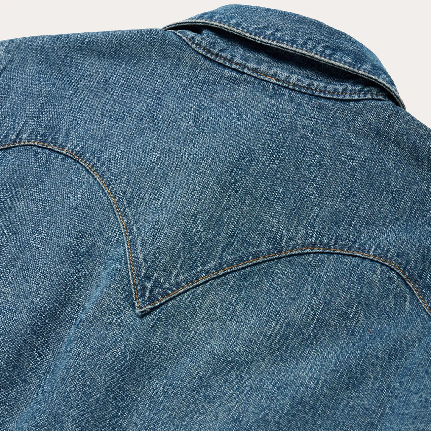 Chocolate Snap Western Denim Shirt