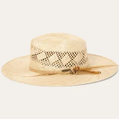 Chorus Straw Flat Brim Hat