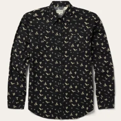 Conversation Print Western Shirt