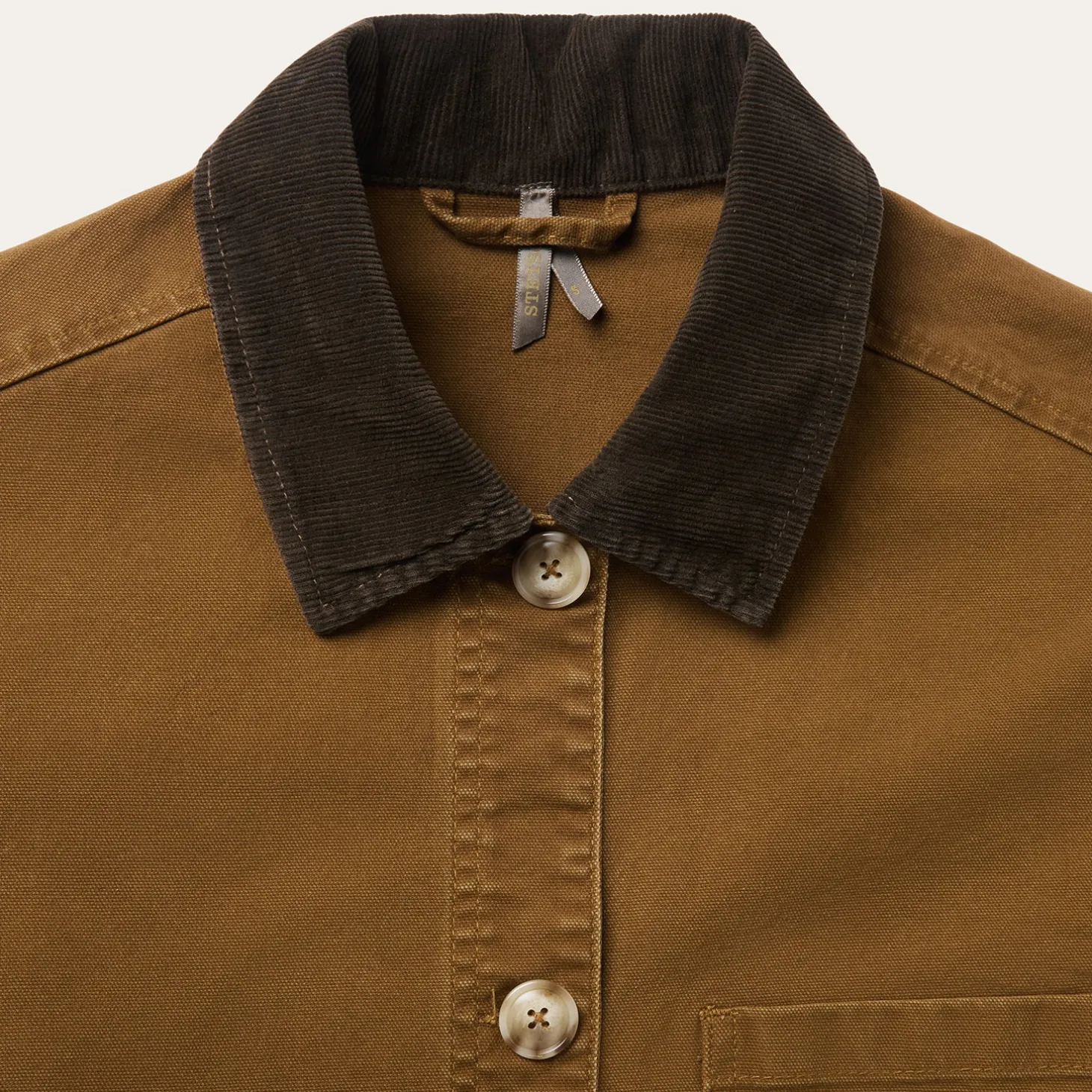 Corduroy Collar Canvas Barn Jacket