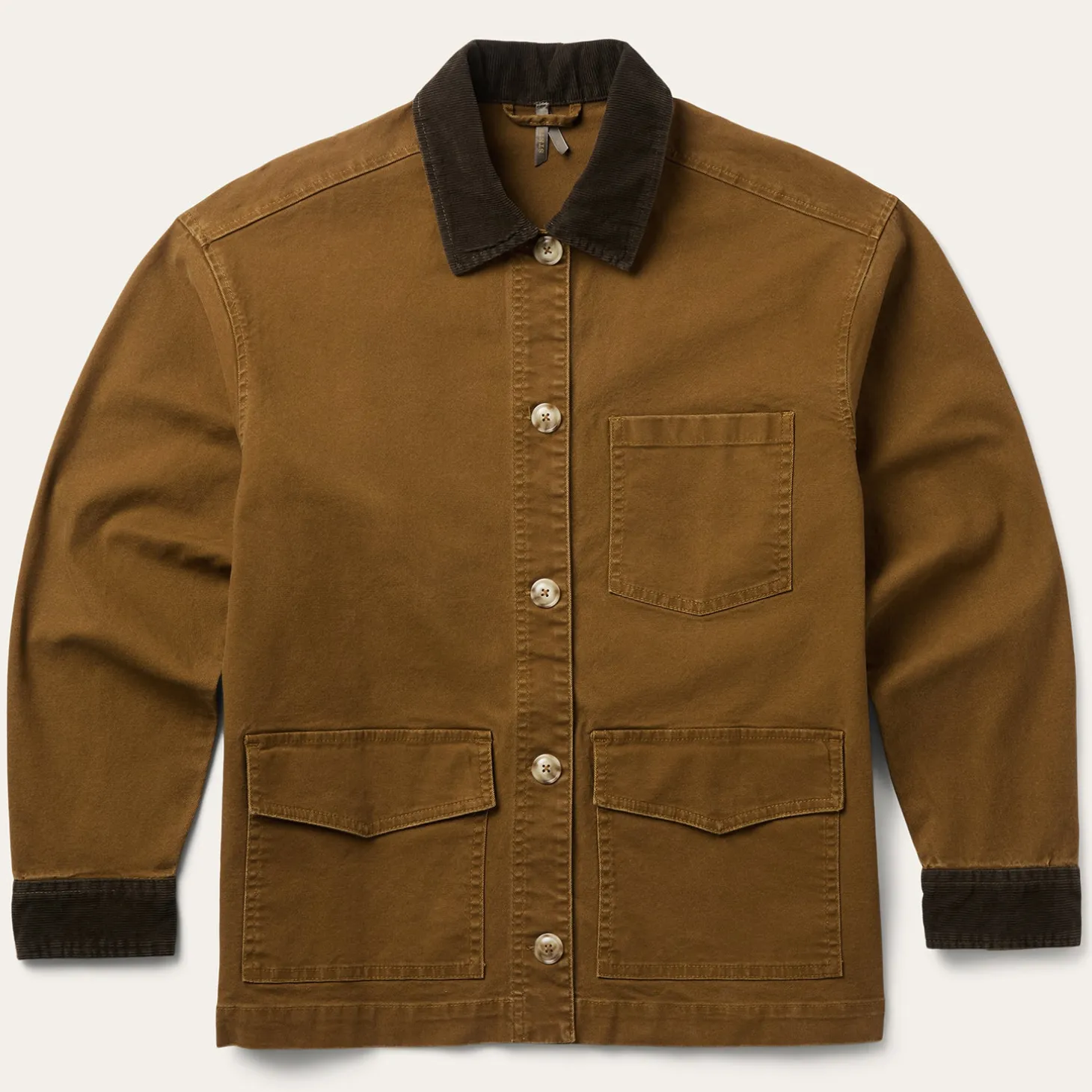 Corduroy Collar Canvas Barn Jacket