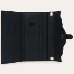Croco Embossed Clutch Wallet