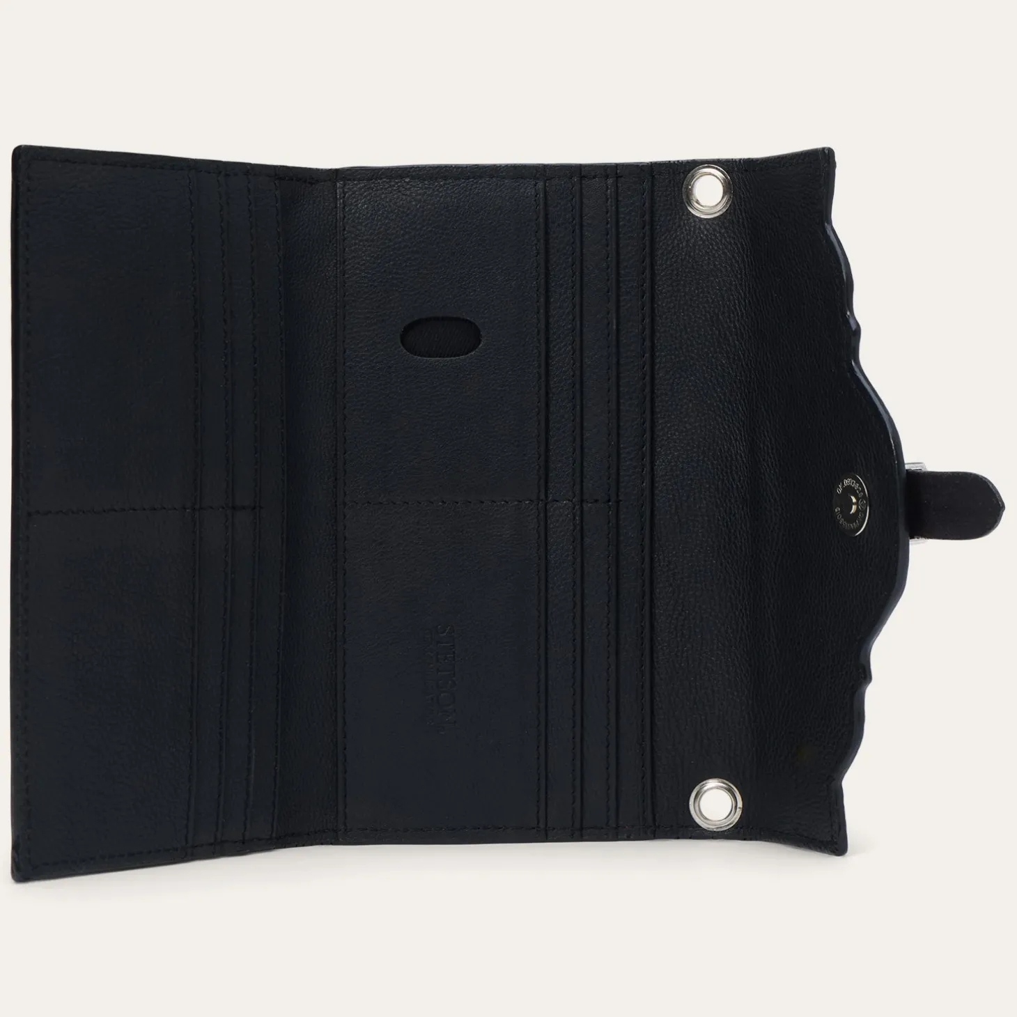 Croco Embossed Clutch Wallet