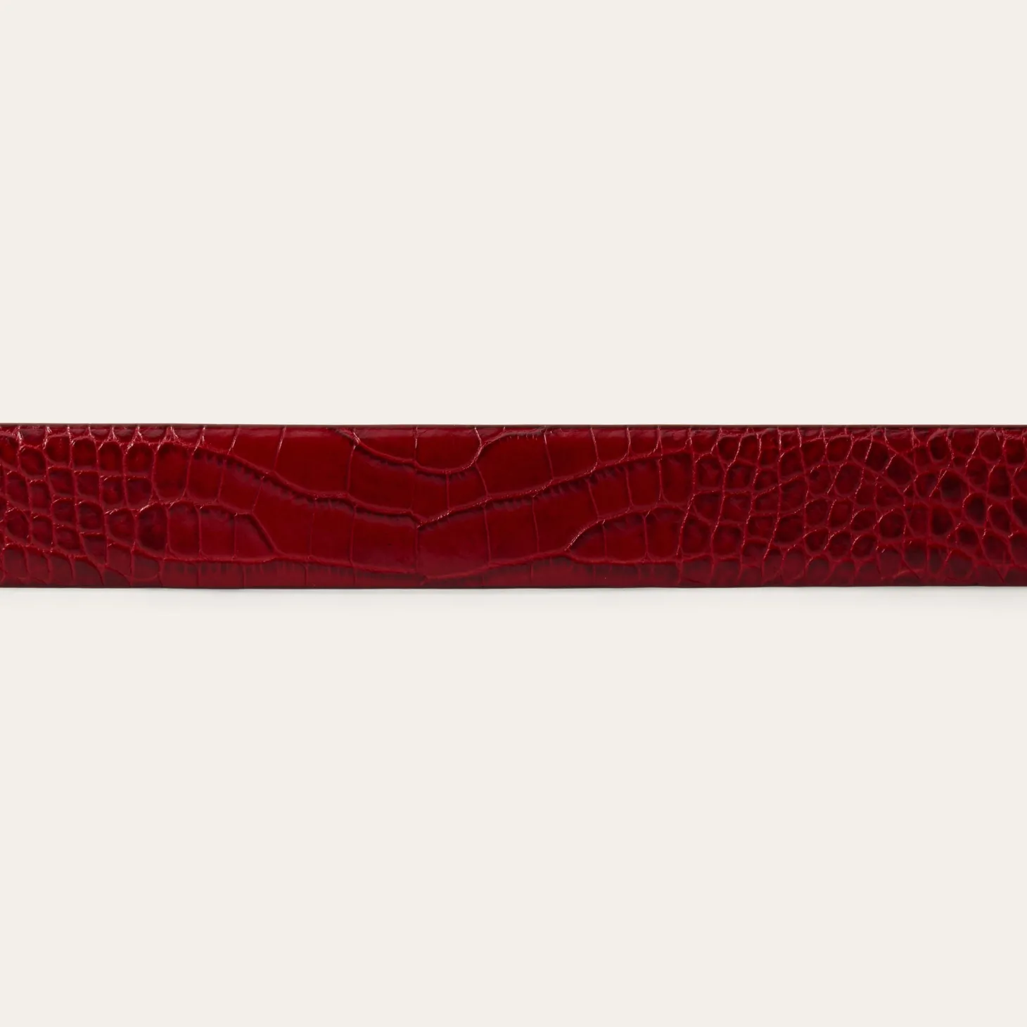 Croco Print Tapered Belt