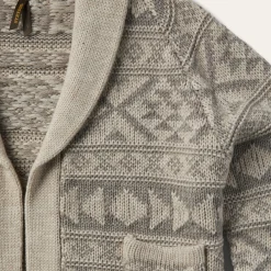 Cropped Shawl Collar Cardigan