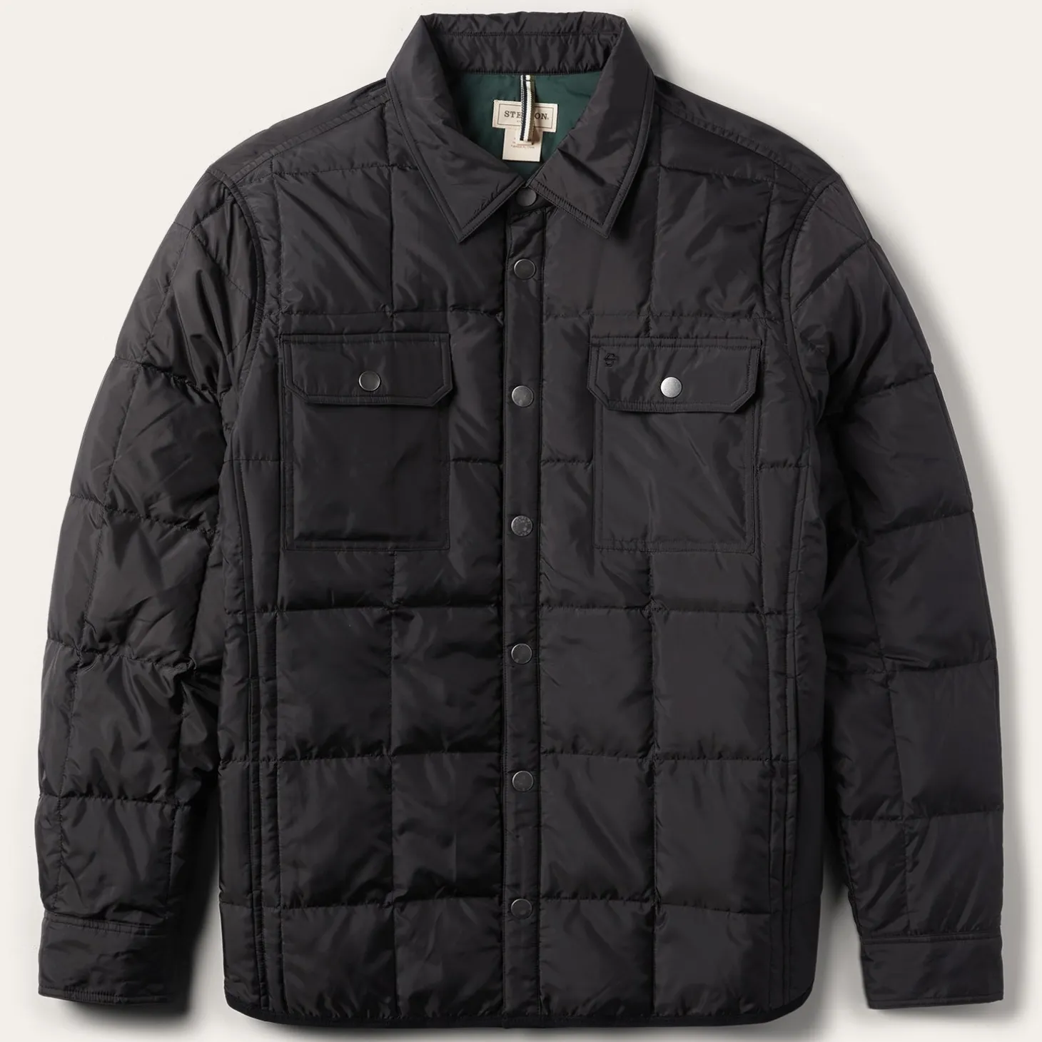 Crushable Black Parachute Jacket