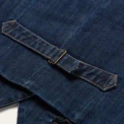 Dark Wash Stretch Denim Vest