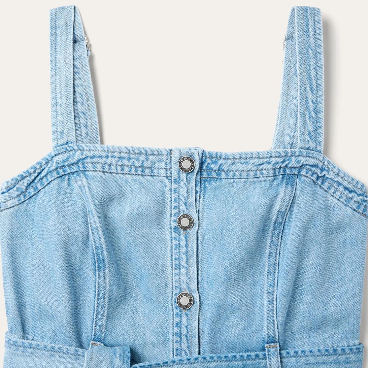 Denim Button Front Dress