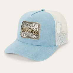 Denim Plaque Trucker Hat