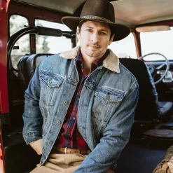 Denim Sherpa Jacket