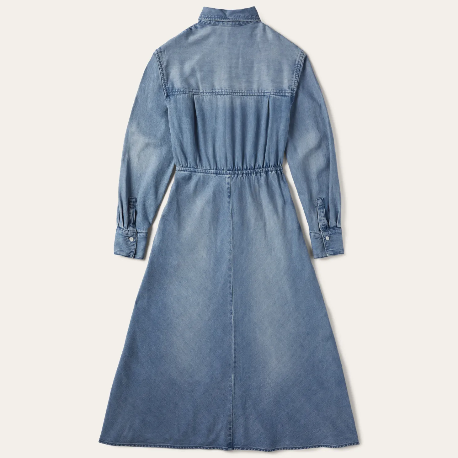 Denim Tie-Front Dress