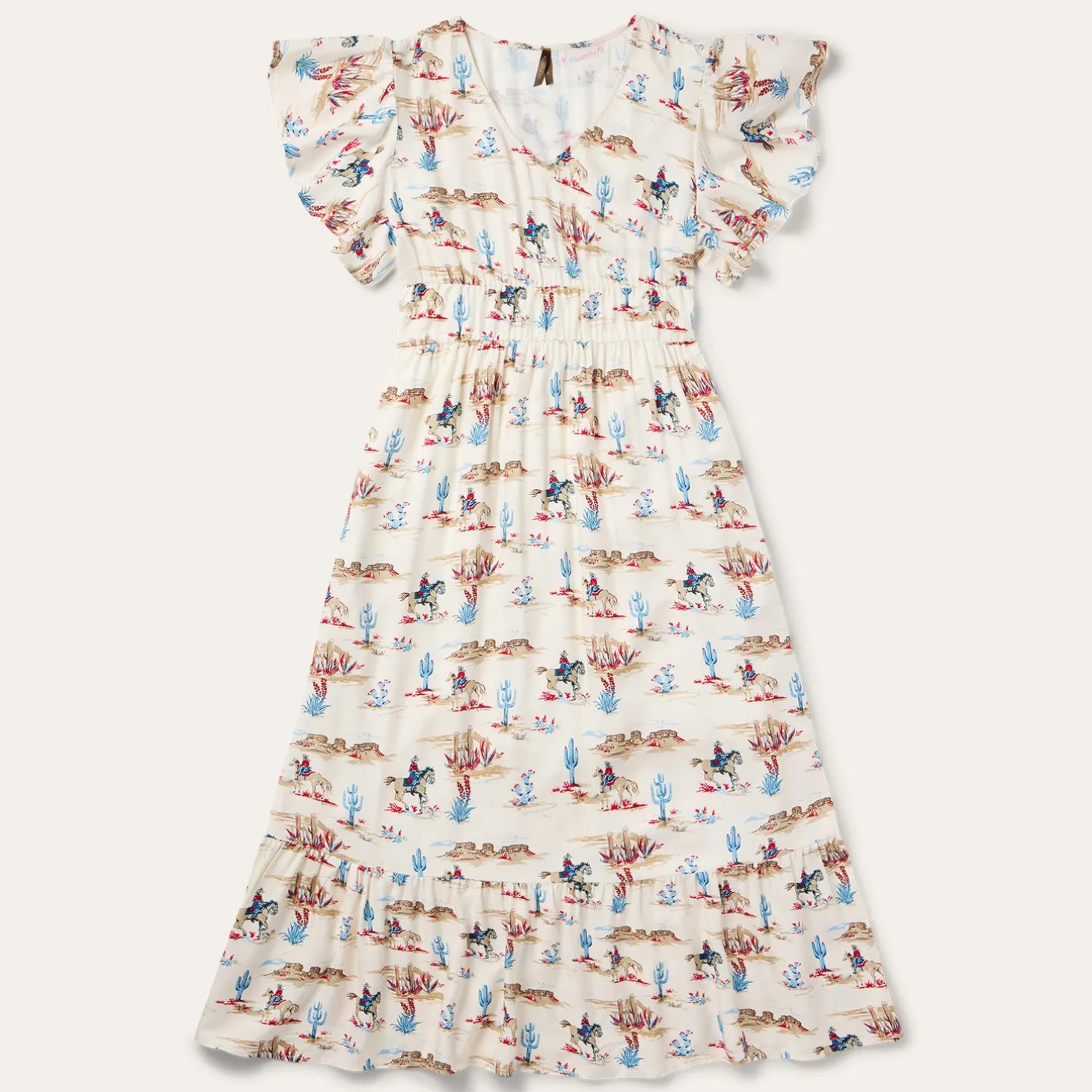 Desert Trails Print Prairie Dress