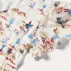 Desert Trails Print Prairie Dress