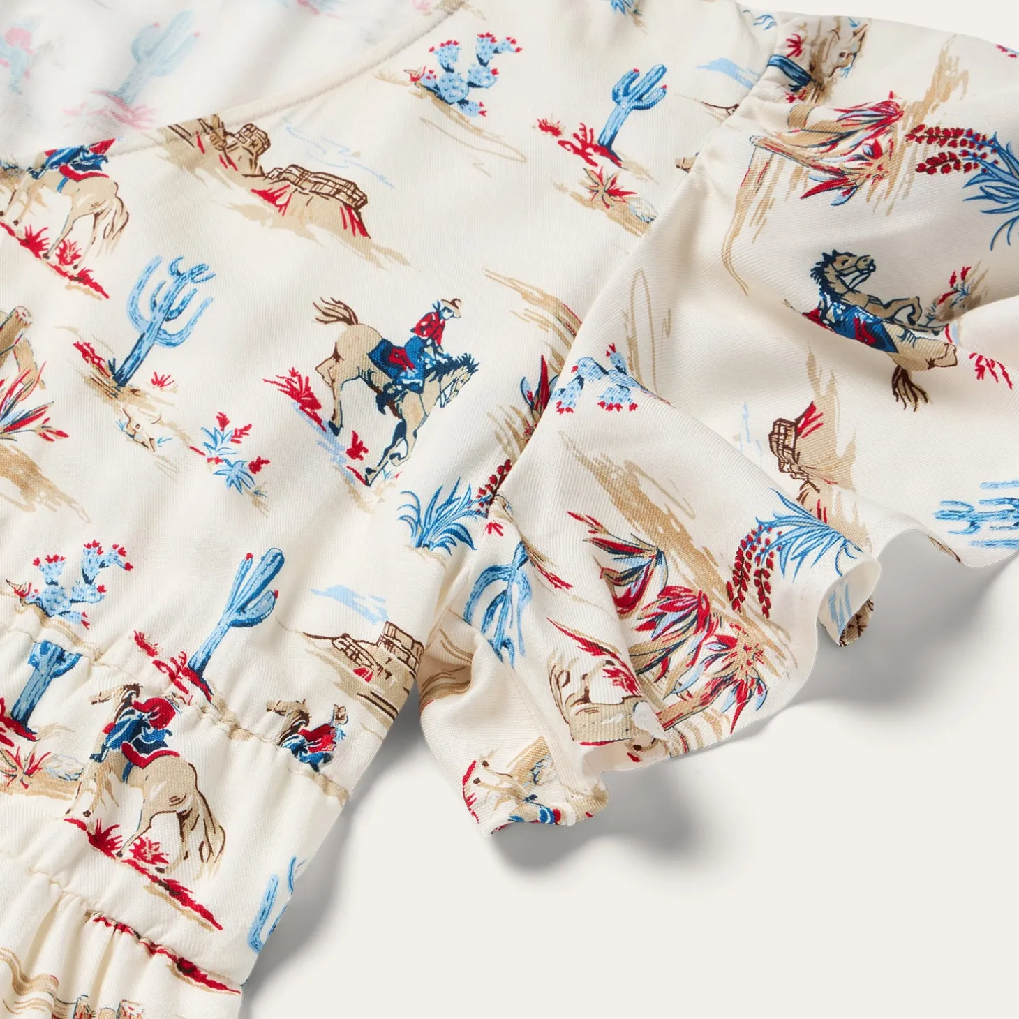 Desert Trails Print Prairie Dress
