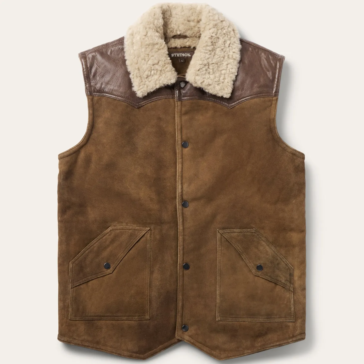 Distressed Suede Vest