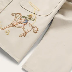 Embroidered Canvas Utility Jacket