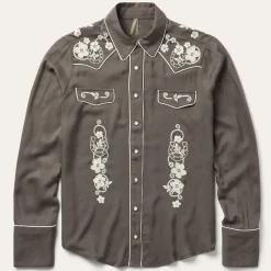 Embroidered Retro Western Shirt