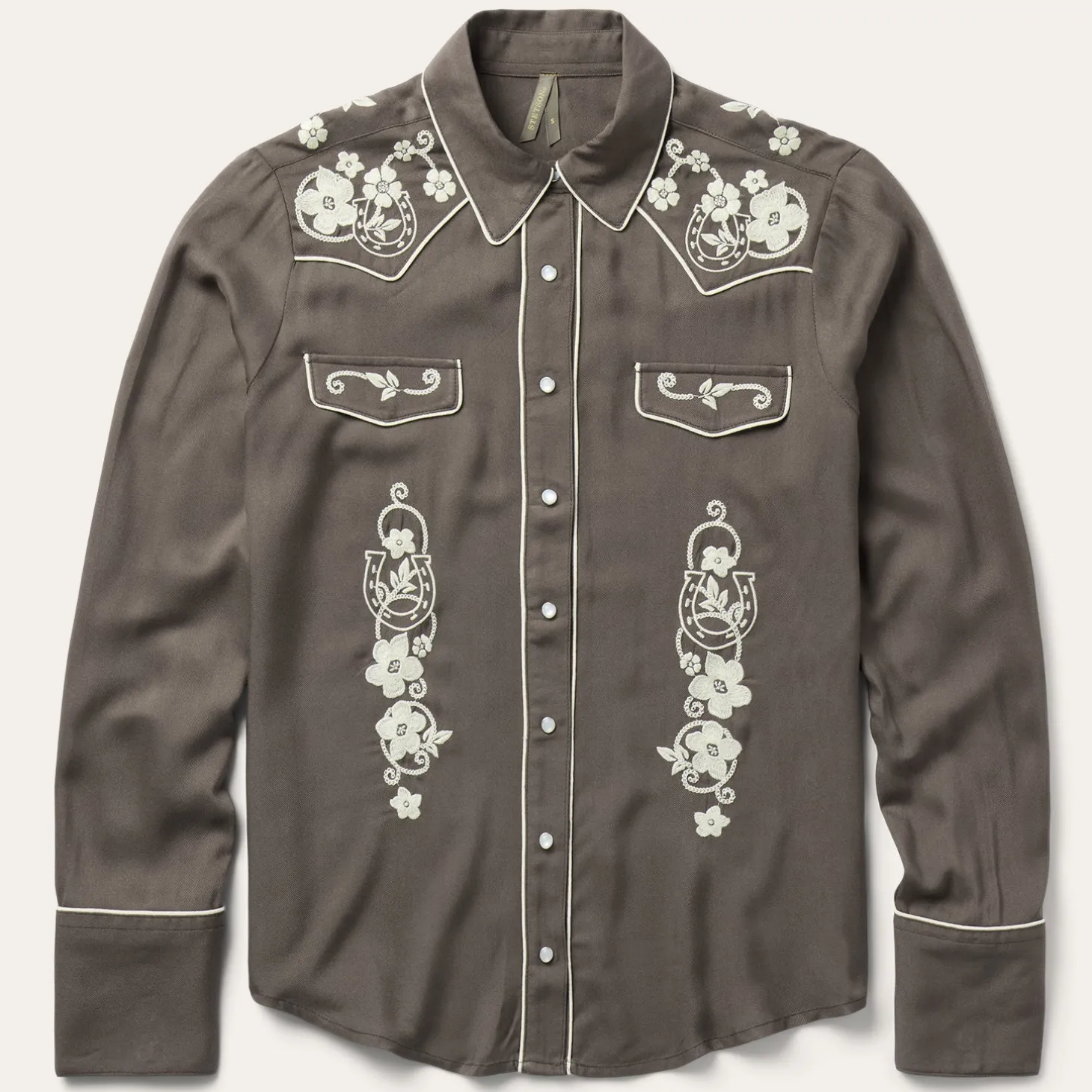 Embroidered Retro Western Shirt