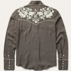 Embroidered Retro Western Shirt